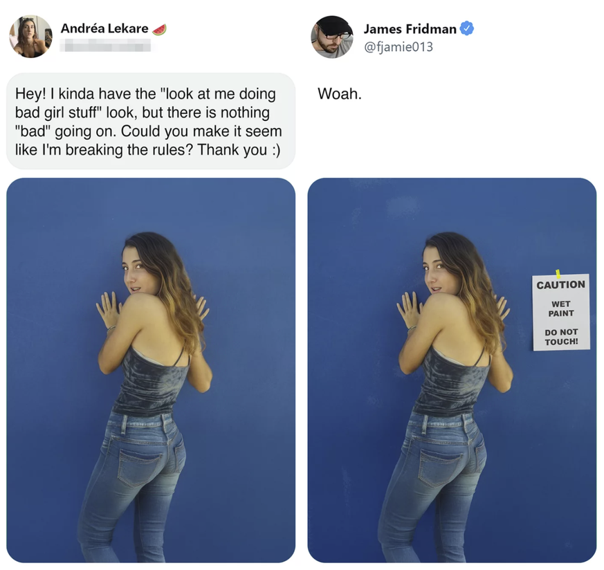 James Fridman Photoshop Trollerei