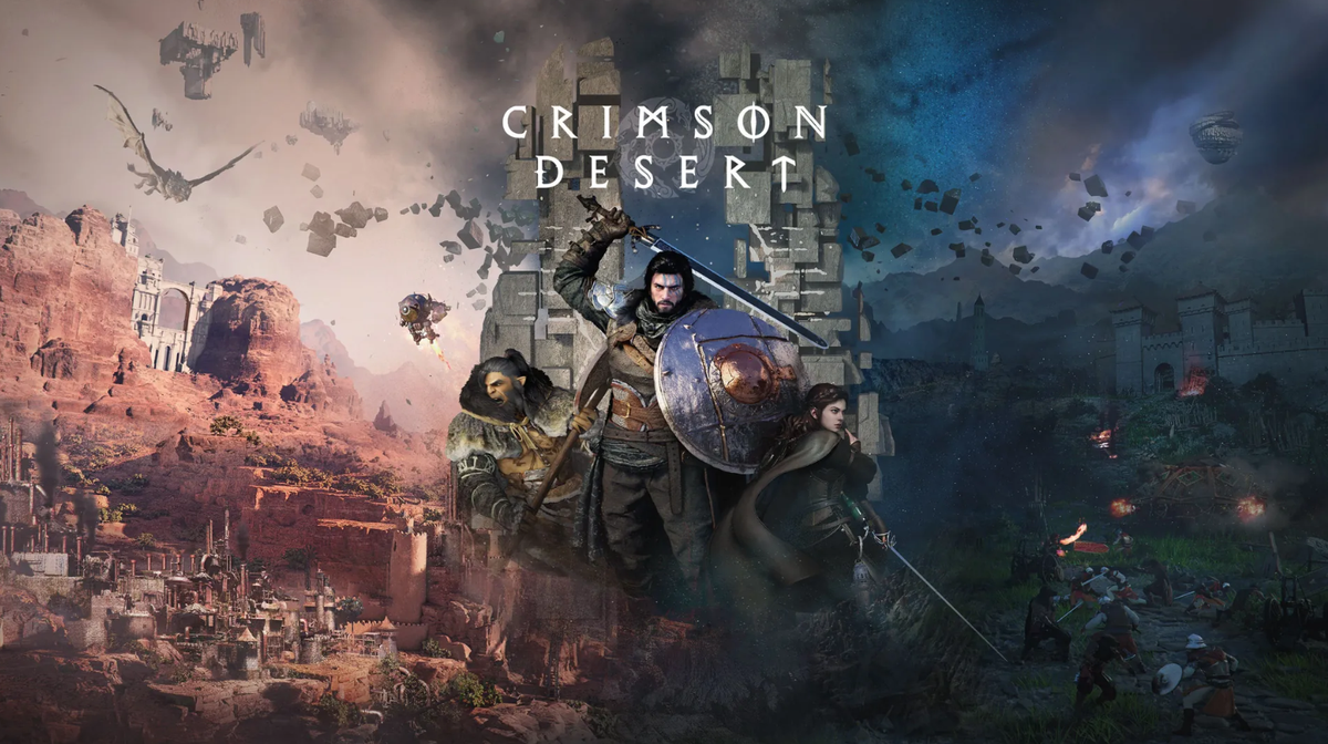 «Crimson Desert»: Kliff muss im Spiel gegen einen Drachen kämpfen – und kann sogar auf ihm reiten.