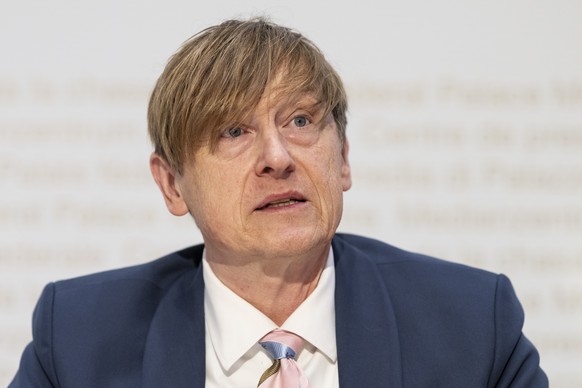 Preisueberwacher Stefan Meierhans gibt vor den Medien einen Ausblick auf das laufende Jahr, am Montag, 2. Maerz 2026 in Bern. (KEYSTONE/Alessandro della Valle)