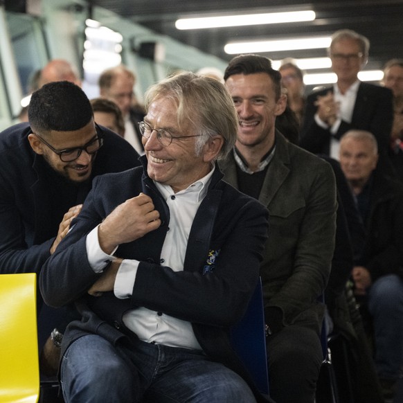 Stiftungsratspraesident Josef Bieri freut sich an der ordentlichen Generalversammlung der FC Luzern-Innerschweiz AG in der swissportarena in Luzern, aufgenommen am Donnerstag, 3. November 2022. (KEYST ...