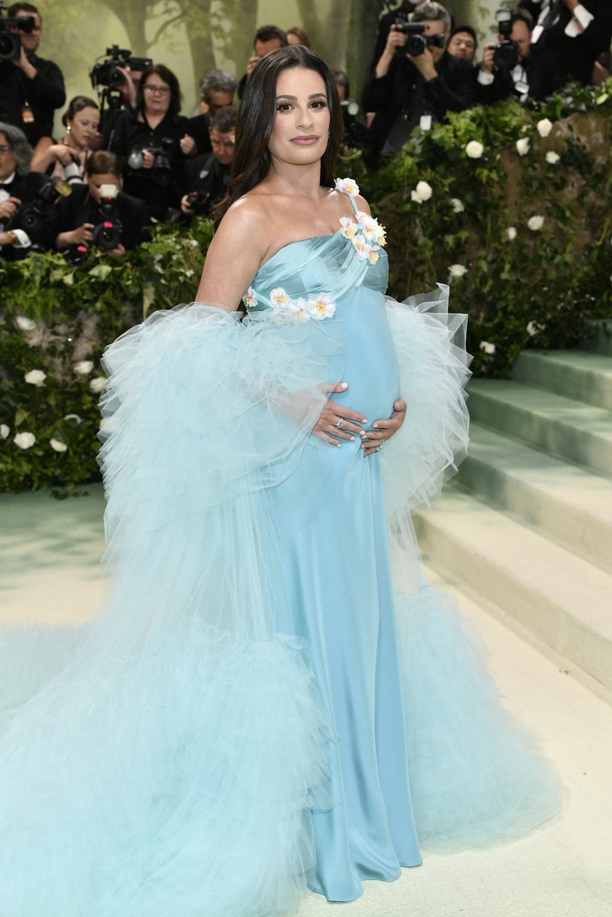 Lea Michele attends The Metropolitan Museum of Art's Costume Institute benefit gala celebrating the opening of the "Sleeping Beauties: Reawakening Fashion" exhibition on Monday, May 6, ...