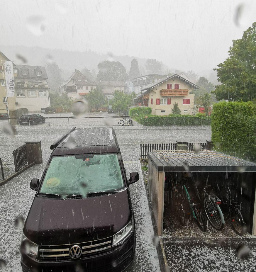 Hagelsturm am 17.08.2020 in der Schweiz