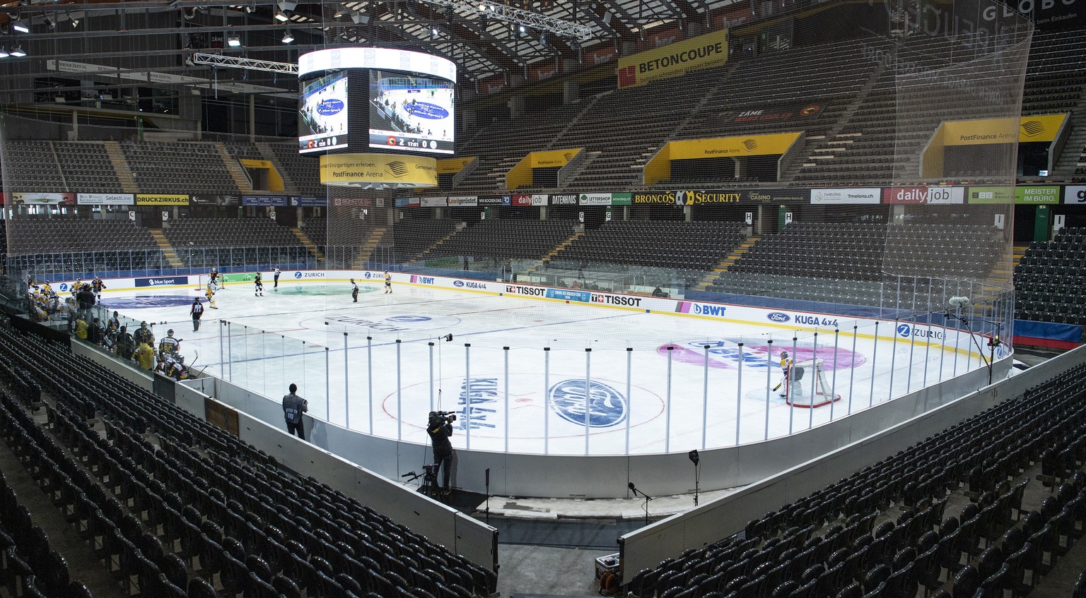 Bleibt die Bern-Arena bis Ende Saison leer? 