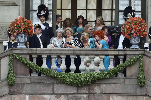 Princess Margaretha, Kirstine Blixen-Finecke, Louise T�rneman, Barbro Ehnbom Prince Carl Philips and Sofia Hellqvists wedding, Stockholm, Sweden, 2015-06-13 c Karin T�rnblom / IBL Stockholm Sverige ku ...