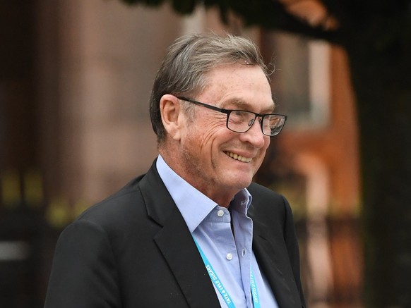 epa06310747 (FILE) - Former deputy chairman of the Conservative Party, Lord Ashcroft attends the second day of Conservative Party Conference in Manchester, Britain, 02 October 2017, (reissued 05 Novem ...