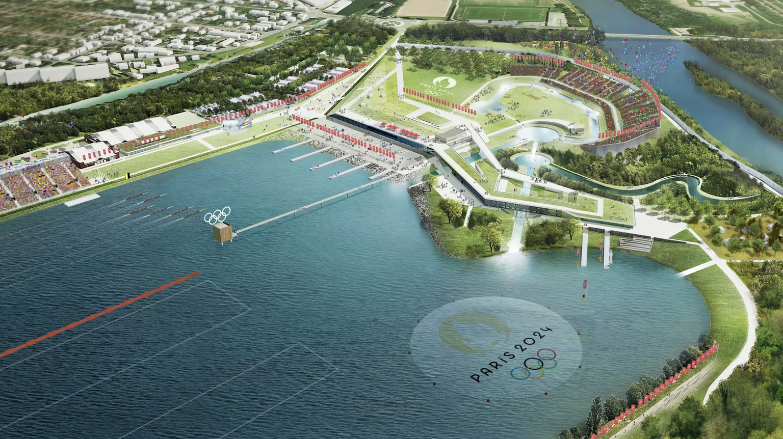 STADE NAUTIQUE DE VAIRES-SUR-MARNE: Paris Oympics 2024.
