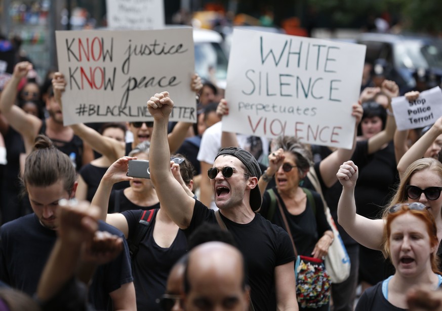 Black-Lives-Matter-Demo in New York (10.07.2016).