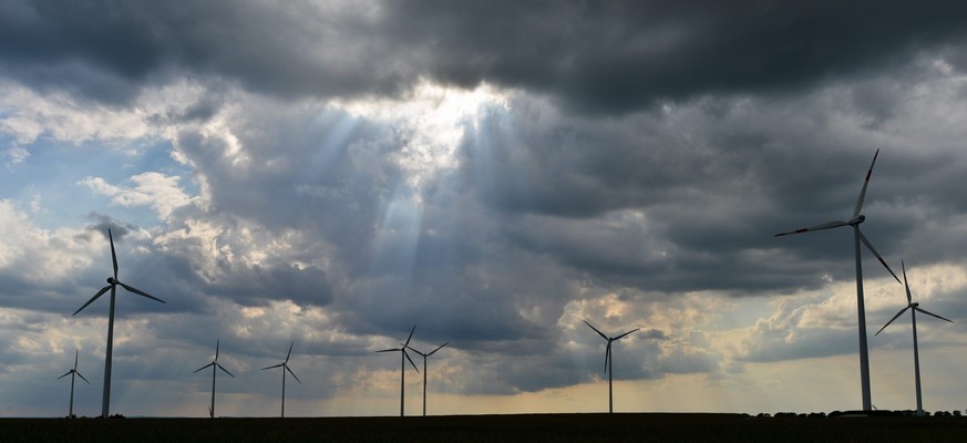 Windpark in Deutschland.