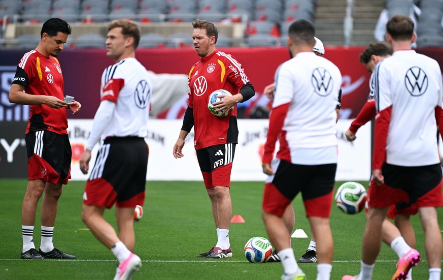 Fussball, L�nderspiel, Herren, WM 2026, Training der deutschen Nationalmannschaft im Soldier Field, Chicago Bundestrainer Julian Nagelsmann GER. *** Football, international match, men, World Cup 2026, ...