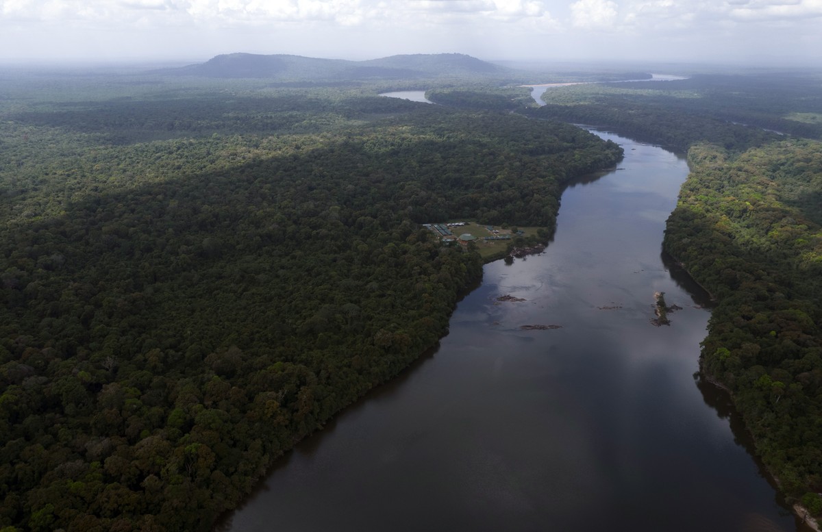 La région au coeur de la dispute: l'Essequibo, territoire de 160 000 km2 riche en pétrole et ressources naturelles.