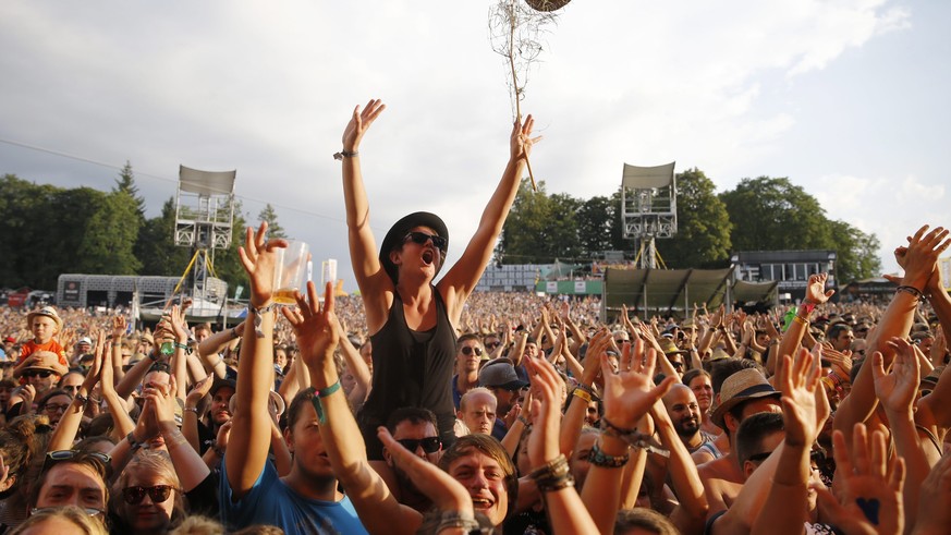 Hoffen auf schönes Wetter am Gurtenfestival.