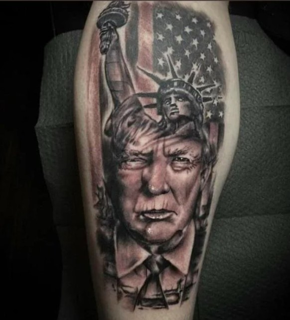 Trump tattoo