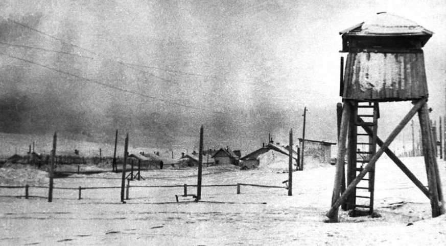 Gulag Workuta auf einem Foto aus den 30er Jahren. Workuta liegt 120 km südlich des Polarkreises.<br data-editable="remove">