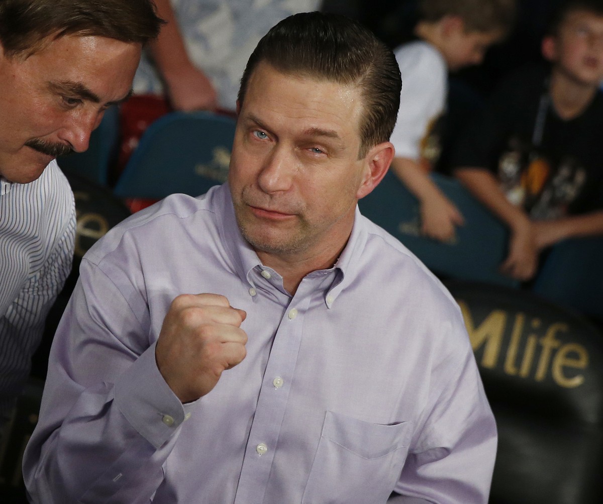 FILE - In this April 9, 2016, file photo, Stephen Baldwin attends a boxing match between Manny Pacquiao and Timothy Bradley, in Las Vegas. The entertainment industry’s liberal bent, combined with elec ...