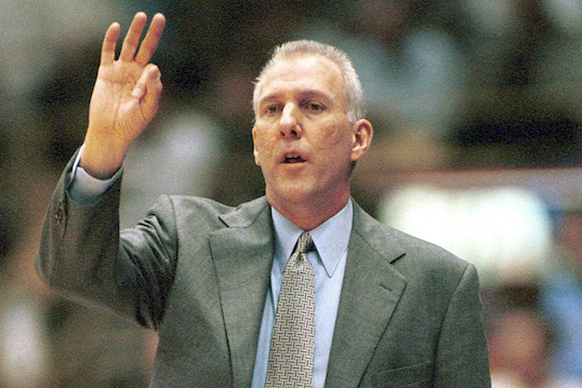Trainer Gregg Popovich (San Antonio Spurs) - PUBLICATIONxINxGERxSUIxAUTxHUNxONLY (LAP99052407) Basketball Herren NBA 1998 1999, Einzelbild Inglewood Basketball Herren NBA 1998 1999, Einzelbild Inglewo ...