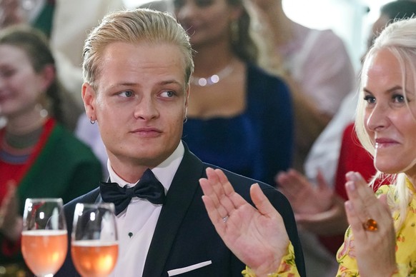 FILE - Norway&#039;s Marius Borg Hoiby and Crown Princess Mette-Marit in Oslo, June 16, 2022. (Lise Aserud/NTB via AP, File)
Norway Royals
