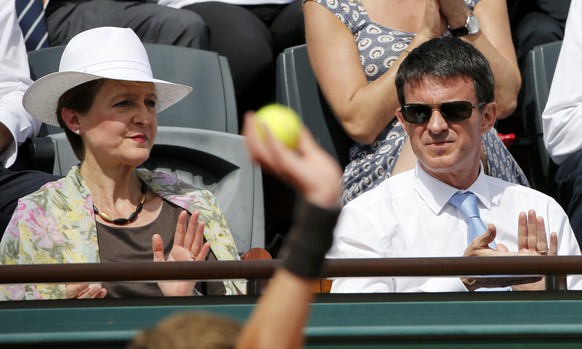 Valls und Sommaruga am French Open.