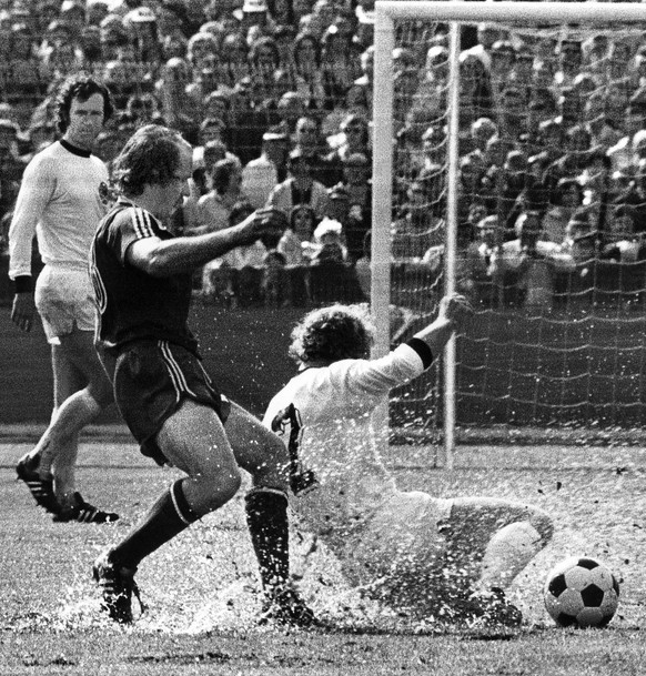 Das denkwürdigste Spiel zwischen Deutschland und Polen: Die Wasserschlacht von Frankfurt 1974 (1:0).