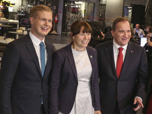 Gewonnen: Oppositionsführer in Schweden.