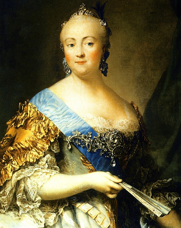 Kaiserin Elisabeth als sie 48 Jahre alt ist, 1757.