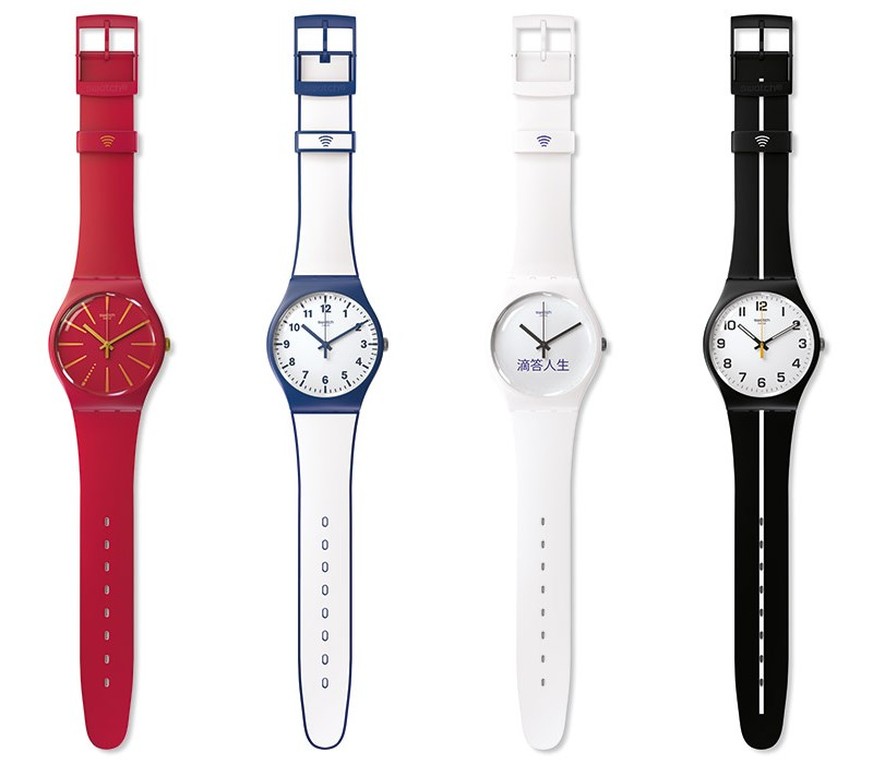 Mit der neuen&nbsp;«Swatch Bellamy» kann man kontaktlos an der Ladenkasse bezahlen.