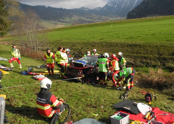 Verkehrsunfall in Unteriberg