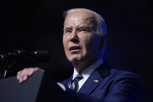 President Joe Biden delivers remarks on the CHIPS and Science Act at the Milton J. Rubenstein Museum, Thursday, April 25, 2024, in Syracuse, N.Y. (AP Photo/Evan Vucci)
Joe Biden