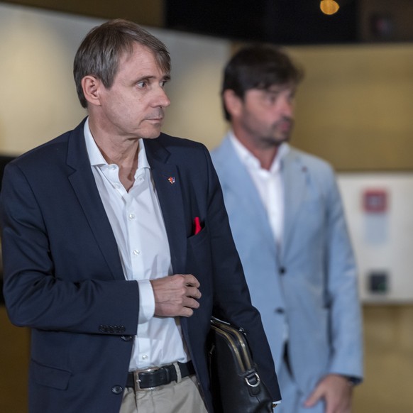 Praesident Bernhard Burgener bei der Vorstellung von Ciriaco Sforza als neuer Cheftrainer des FC Basel 1893 in Basel, am Donnerstag, 27. August 2020. (KEYSTONE/Georgios Kefalas)