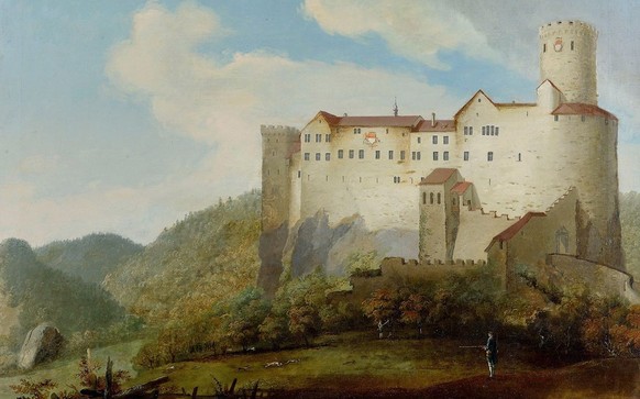 Neu Bechburg near Oensingen, painted by Caspar Wolf, 1778. https://commons.wikimedia.org/wiki/File:Caspar_Wolf_-_Schloss_Neu_Bechburg_bei_%C3%96nsingen_(1778).jpg