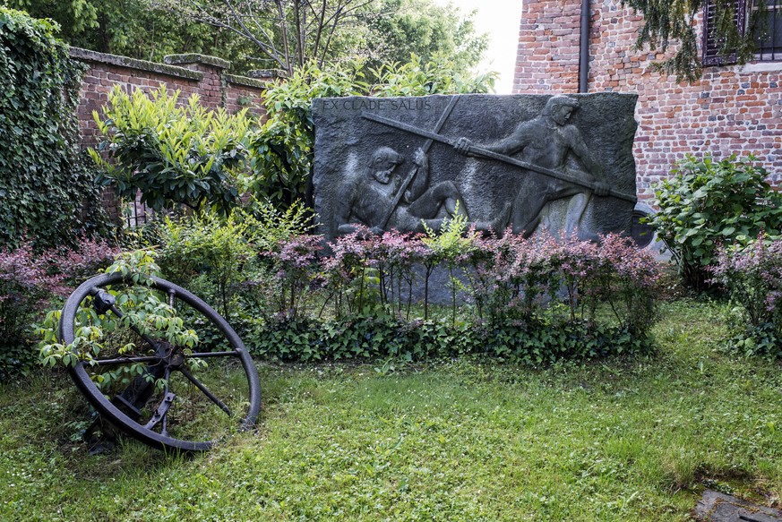 Mythos Neutralität: Marignano-Denkmal von 1965 mit der Aufschrift «Ex Clade Salus» –&nbsp;Aus der Niederlage das Heil.<br data-editable="remove">