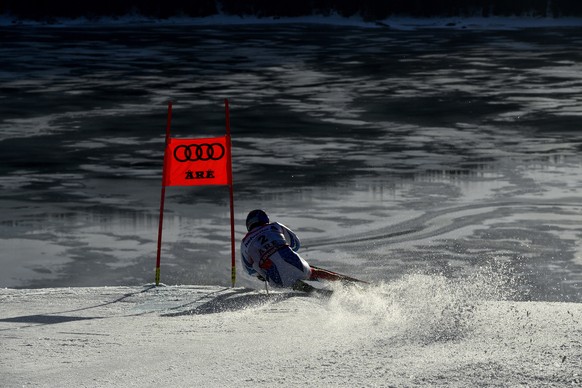 epa07372272 Alexis Pinturault of France in action during the first run of the men&#039;s Giant Slalom at the 2019 FIS Alpine Skiing World Championships in Are, Sweden, 15 February 2019. EPA/CHRISTIAN  ...