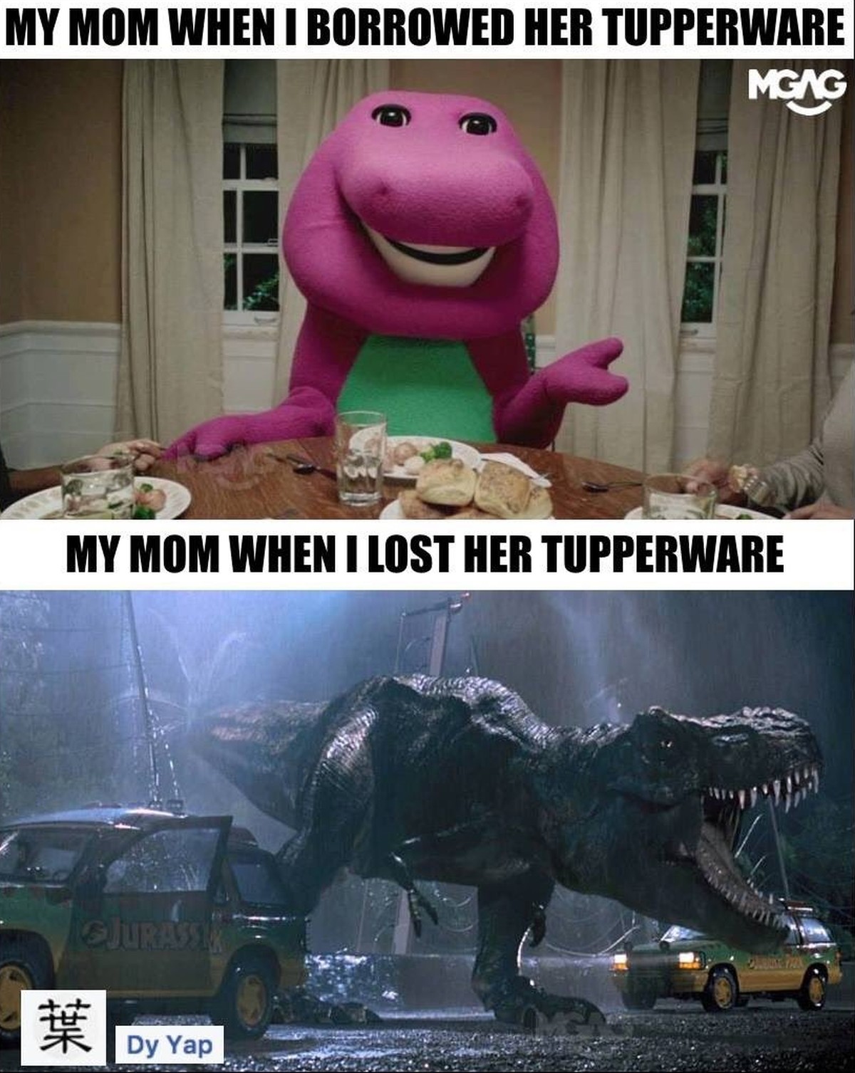 Lustiges Meme zu Tupperware