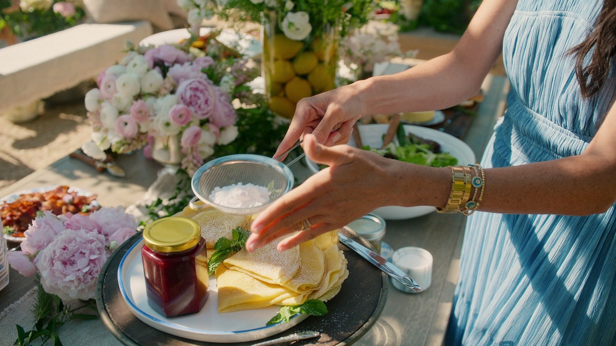 With Love, Meghan. Episode 108 of With Love, Meghan. Cr. Courtesy of Netflix © 2025
