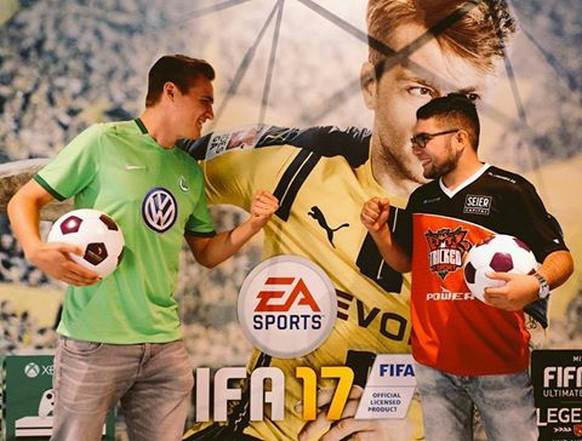 Benedikt Saltzer (links) und Mohamad Al-Bacha sind zwei der besten FIFA-Spieler der Gegenwart.