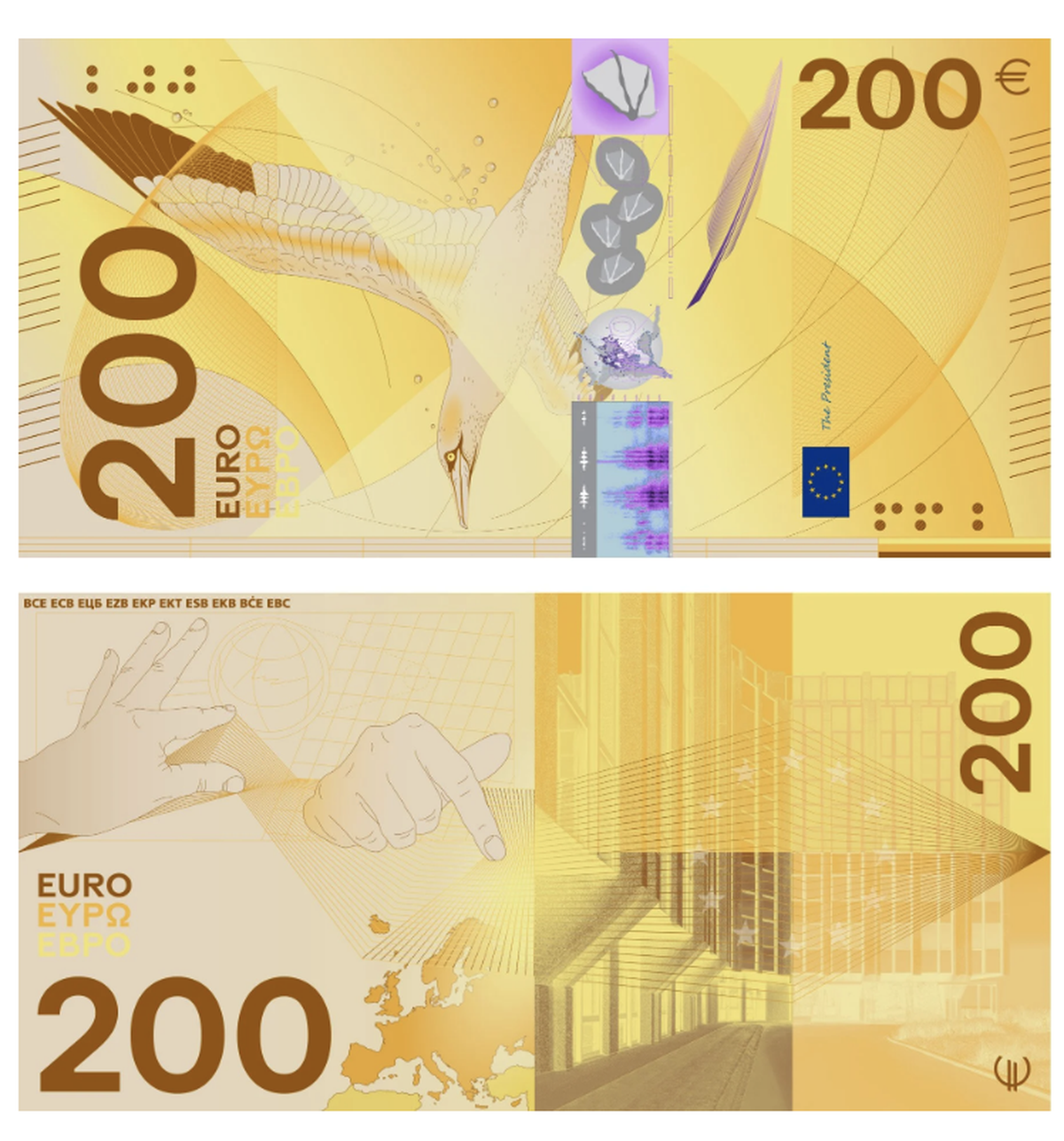 Neue Euronoten: Die verschiedenen Designs