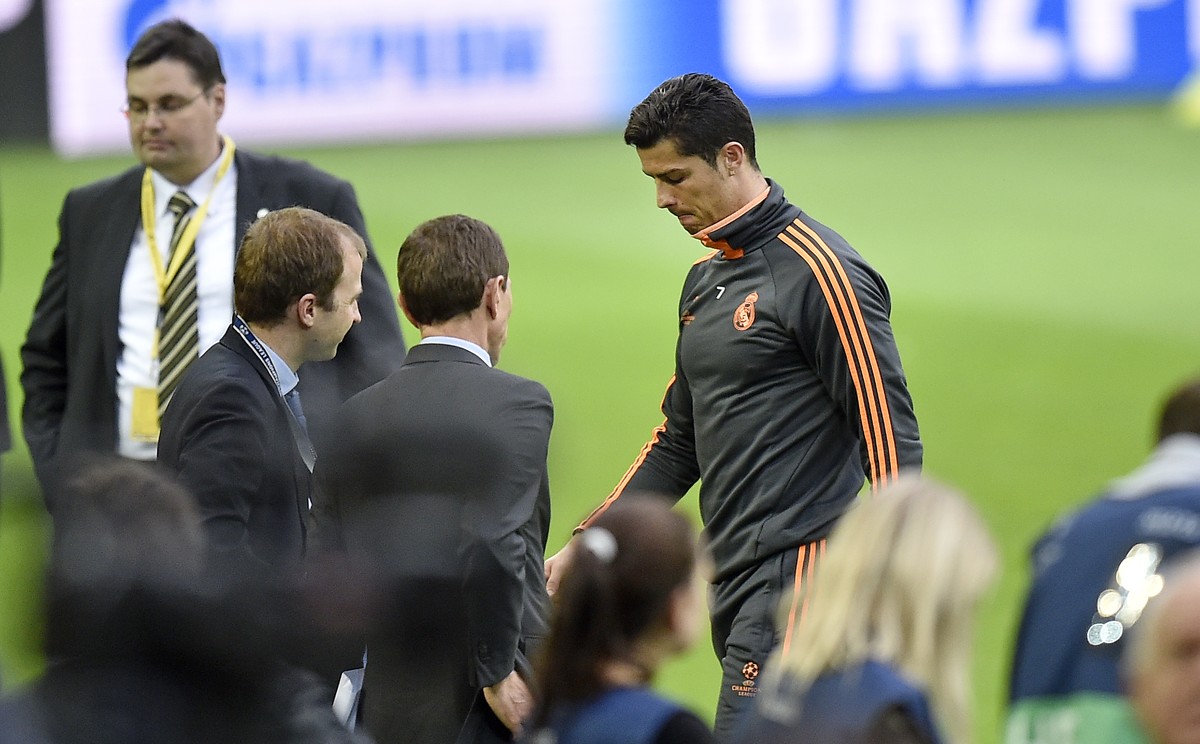 Cristiano Ronaldo ist sichtlich enttäuscht.