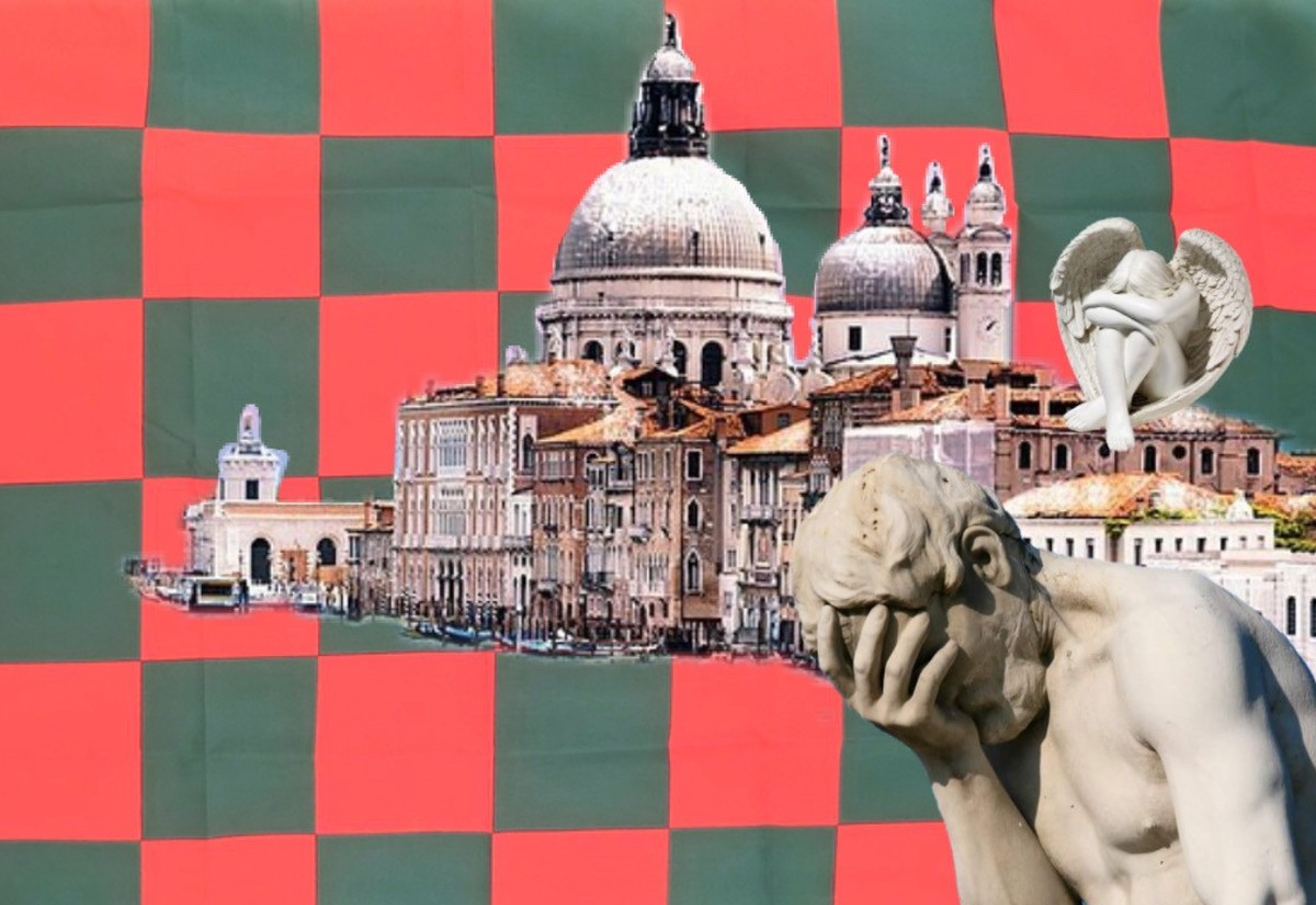 Venedig, Statue, Collage