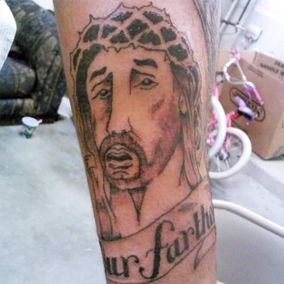 Jesus tattoo fail