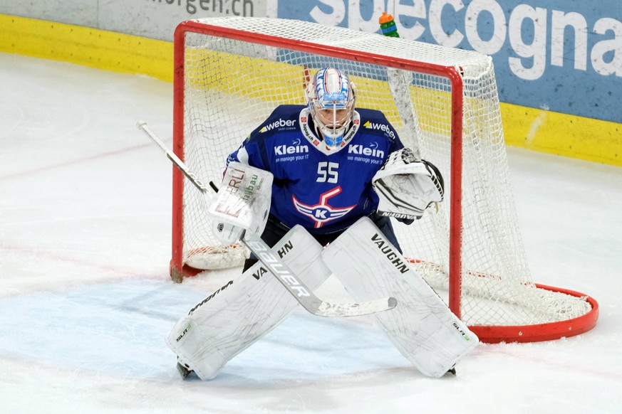 Kloten Goalkeeper Juha Metsola 55 - SWISS HOCKEY - pre playoff - Kloten vs Bern at Stimo Arena, Kloten, Zurich Kloten stimo arena Zürich Schweiz Copyright: xSergioxBrunettix