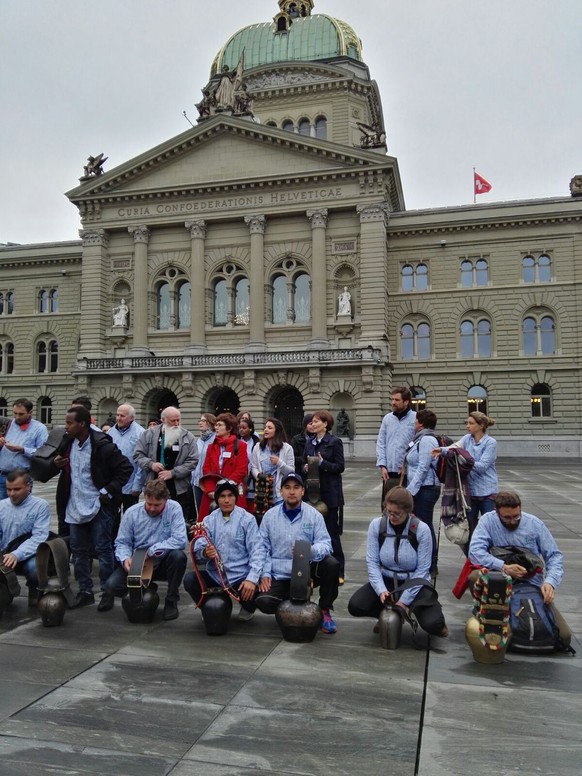 Den zwei Afghanen gefällt die Hauptstadt.&nbsp;