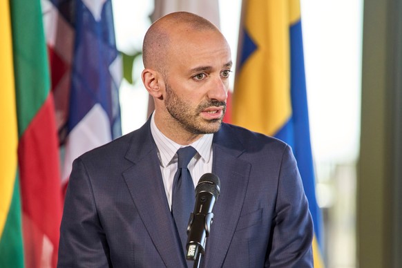 FILE - France&#039;s Foreign Minister Jean-Noël Barrot attends a press conference on the island of Bornholm, Denmark, April 29, 2025. (Thomas Traasdahl/Ritzau Scanpix via AP, File)
France Iran Cyclist ...