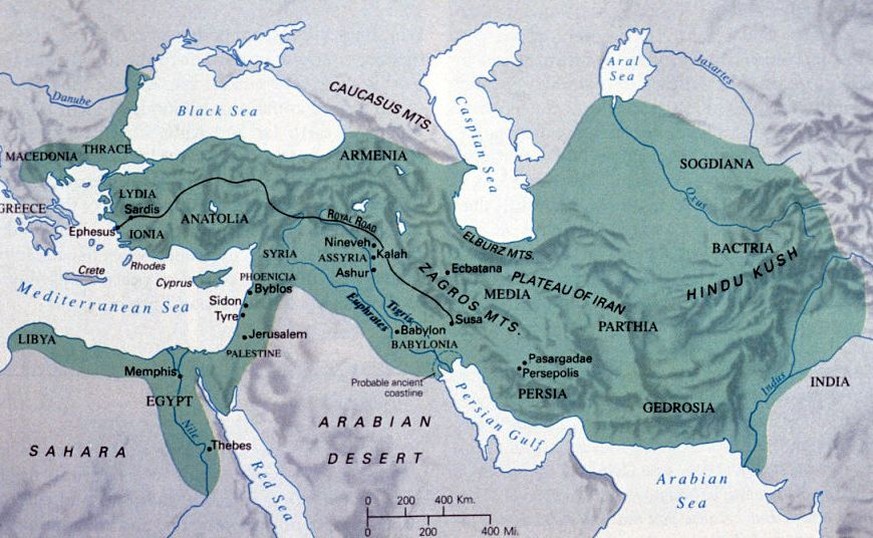 Die Persische Königsstrasse führte von Ephesus bis nach Susa.