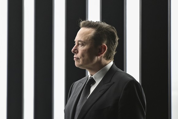 FILE - Elon Musk, Tesla CEO, attends the opening of the Tesla factory Berlin Brandenburg in Gruenheide, Germany, March 22, 2022. Musk, the world&#039;s richest man and the owner of SpaceX and Tesla, s ...