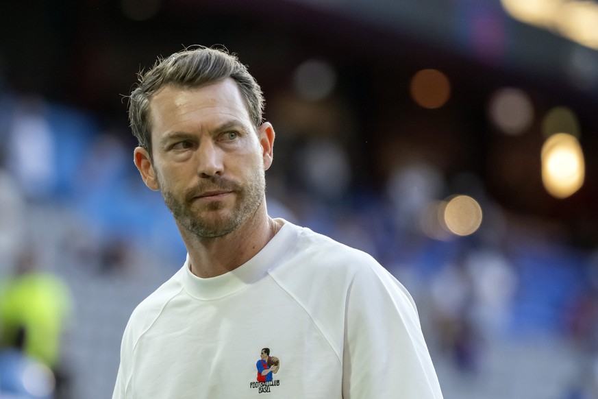 Cheftrainer Stephan Lichtsteiner (BAS) nach dem Fussball Meisterschaftsspiel der Regular Season der Swiss Super League zwischen dem FC Basel 1893 und dem FC Lausanne-Sport im Stadion St. Jakob-Park in ...