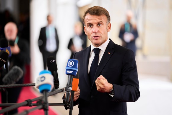 French President Emmanuel Macron arrives at an informal summit in the Danish parliament at Christiansborg Castle in Copenhagen, Wednesday, Oct. 1, 2025. (Thomas Traasdahl/Ritzau Scanpix via AP)
Europe ...