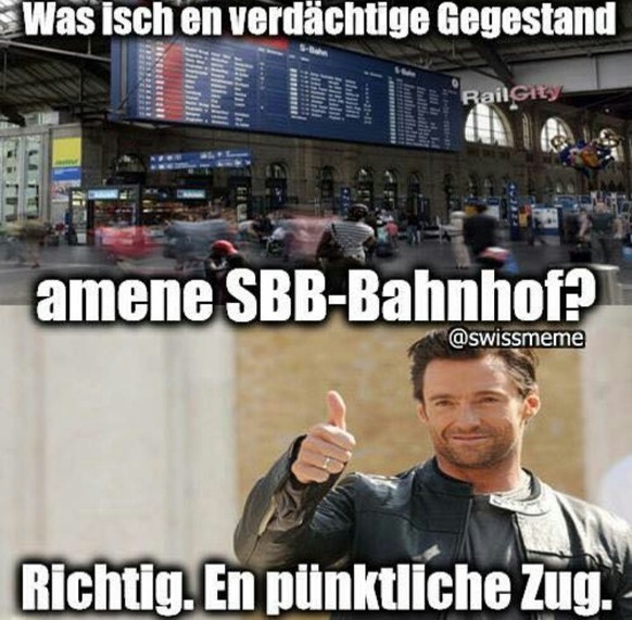 Verdächtiger Gegenstand: Bahnhof Bern teilweise evakuiert
öppe so bim erste schnee;)