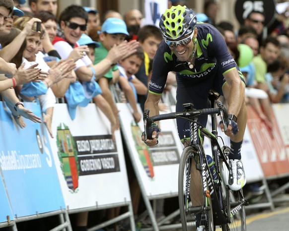 Alejandro Valverde kann Contador nicht in Bedrängnis bringen und rutscht im gesamtklassement bis auf Rang 5 ab.