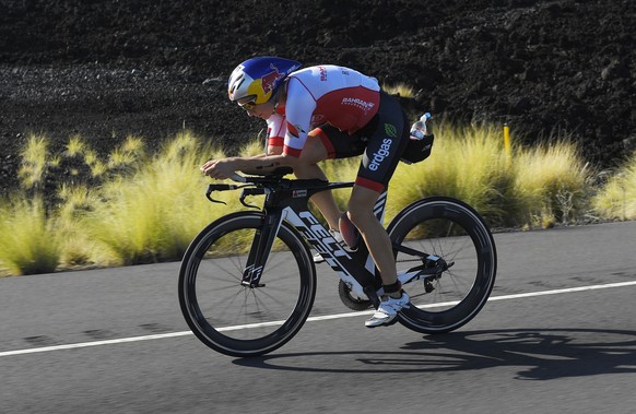 Daniela Ryf, of Switzerland, rides during the cycling portion of the Ironman World Championship Triathlon, Saturday, Oct. 8, 2016, in Kailua-Kona, Hawaii. Ryf won the vent. (AP Photo/Mark J. Terrill)