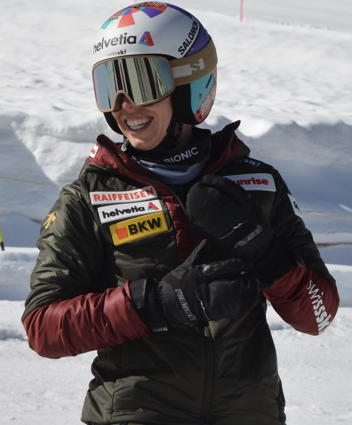 Michelle Gisin startet mit neuem Mindset ins erste Schneetraining nach über vier Monaten Skipause.