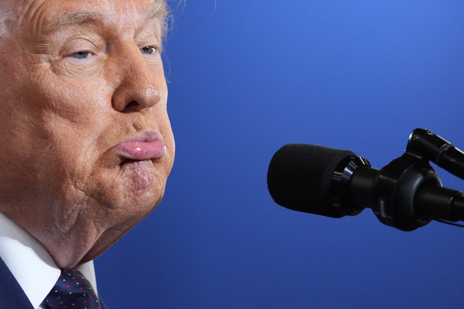 President Donald Trump speaks at Rockland Community College, Friday, May 22, 2026, in Suffern, N.Y. (AP Photo/Alex Brandon)
Donald Trump